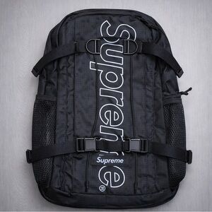 Supreme Black Backpack FW18✔️